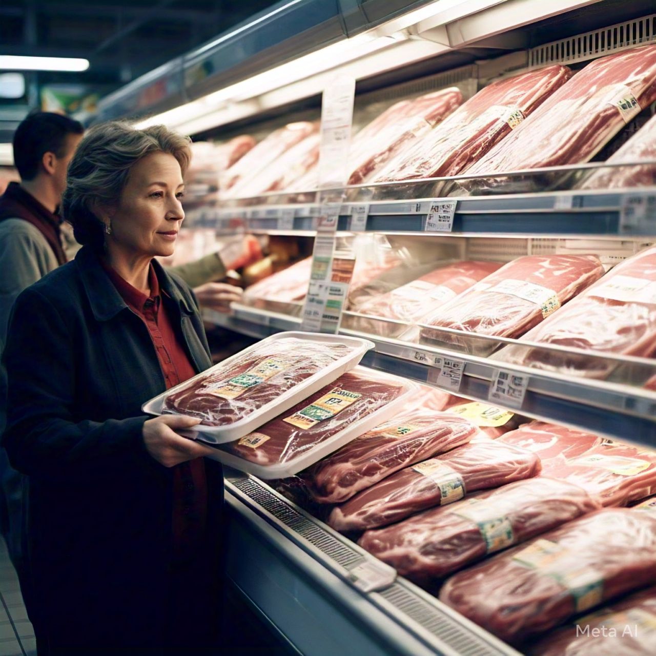 Image of meat trays and film wrap, showcasing options for purchasing packaging supplies for meat storage and presentation.