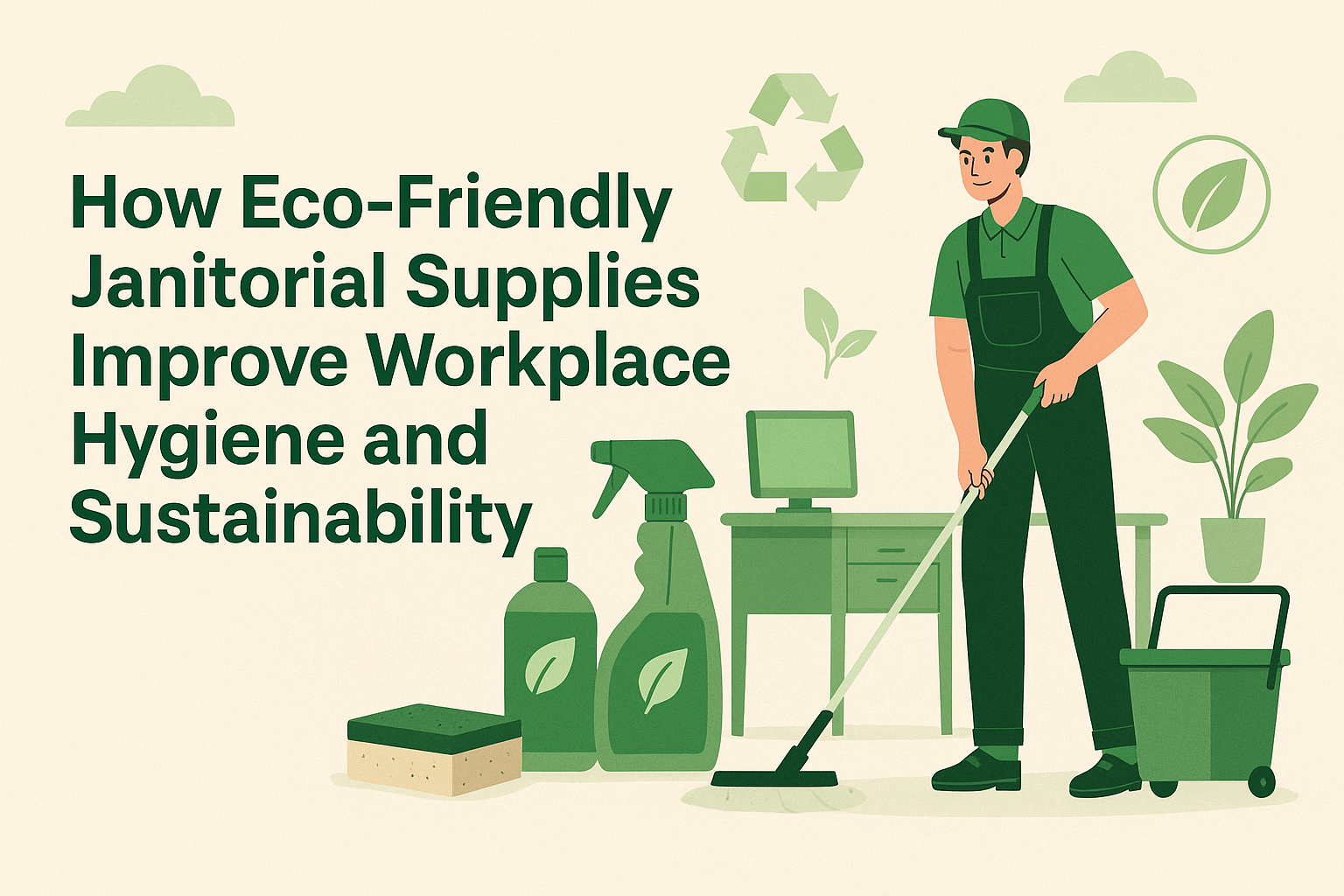 How Eco-Friendly Janitorial Supplies Improve Workplace Hygiene and Sustainability