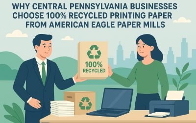 Why Central Pennsylvania Businesses Choose 100% Recycled Printing Paper from American Eagle Paper Mills